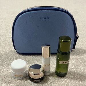 La Mer SMALL MIRACLES 4 pc luxury skincare gift set! New w bag! GWP
